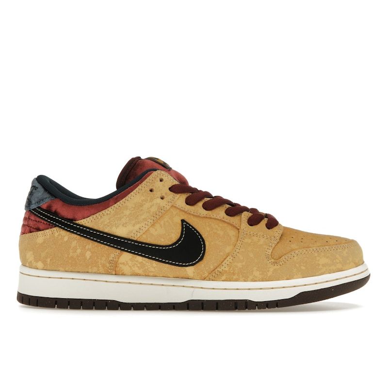 Кроссовки Nike Dunk Low SB City of Cinema мужские золотисто-небесно-золотые черные FZ1278-200