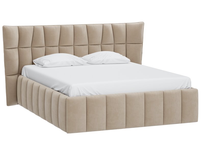 Кровать Даймант-Floor 180 Barhat Beige