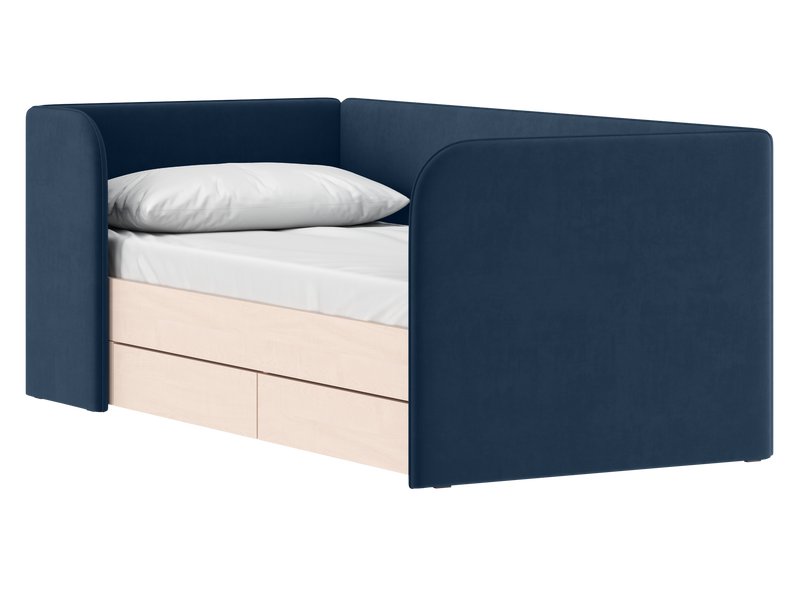 Детская кровать Модди 90 Velvet Navy Blue